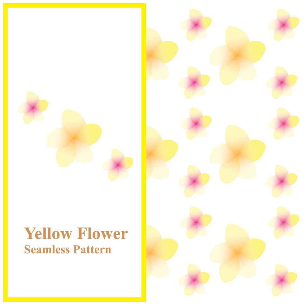 Yellow Flower Seamless Pattern printable vector