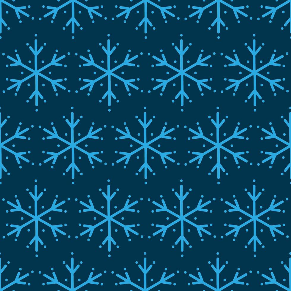 Winter seamless pattern with snowflakes. vector