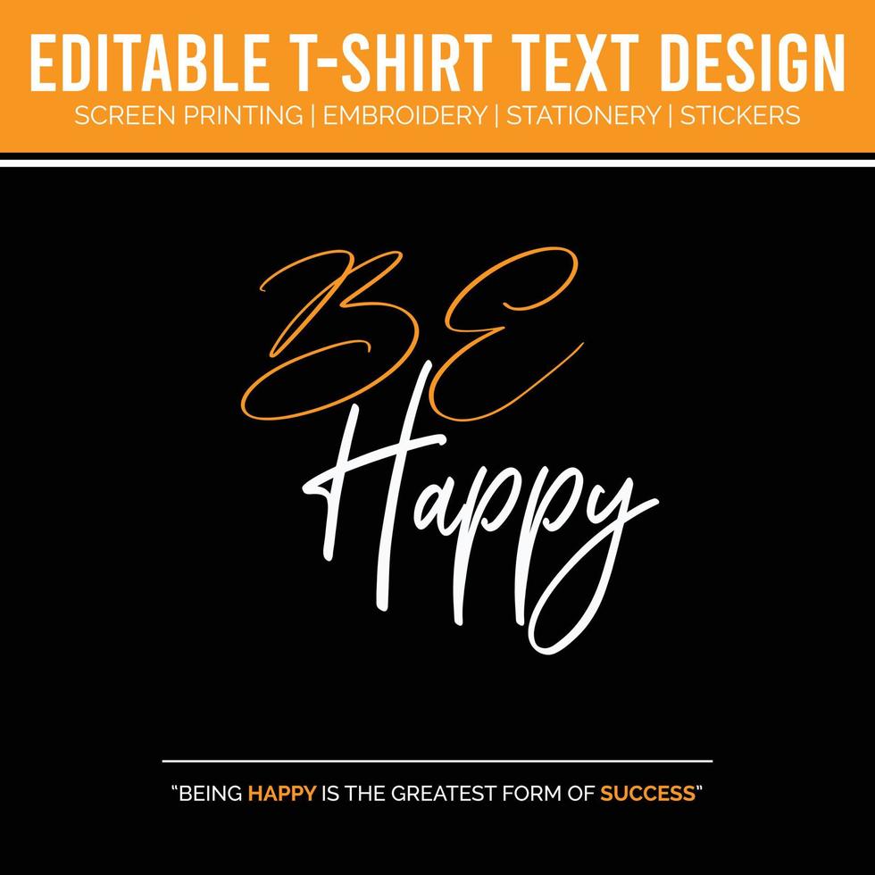 tipografía geométrica citas inspiradoras plantillas negras diseño de camisetas y diseños de serigrafía vector