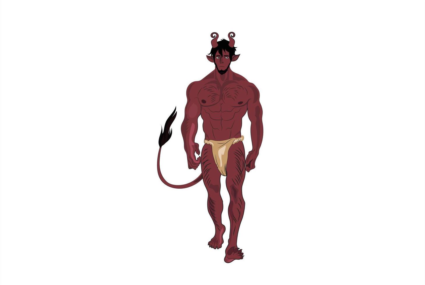 Ilustraciones de red demon boy vector