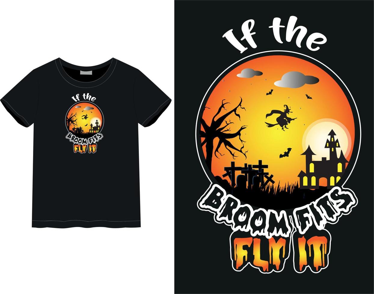 Halloween day t-shirt vector