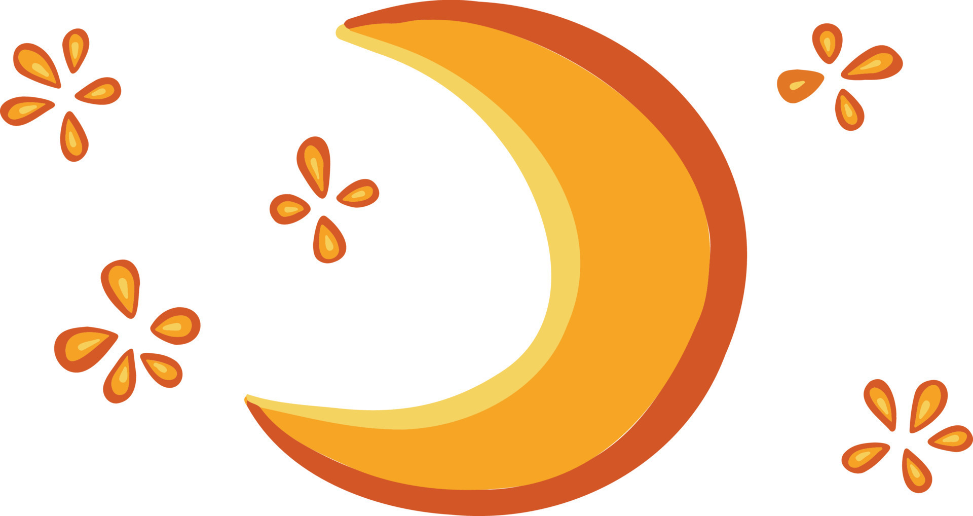 Moon, month stars element for halloween 11400463 Vector Art at Vecteezy