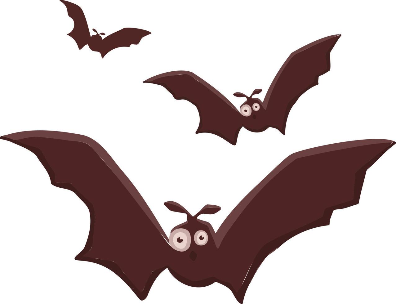 Bats flock for halloween and horror movie vector