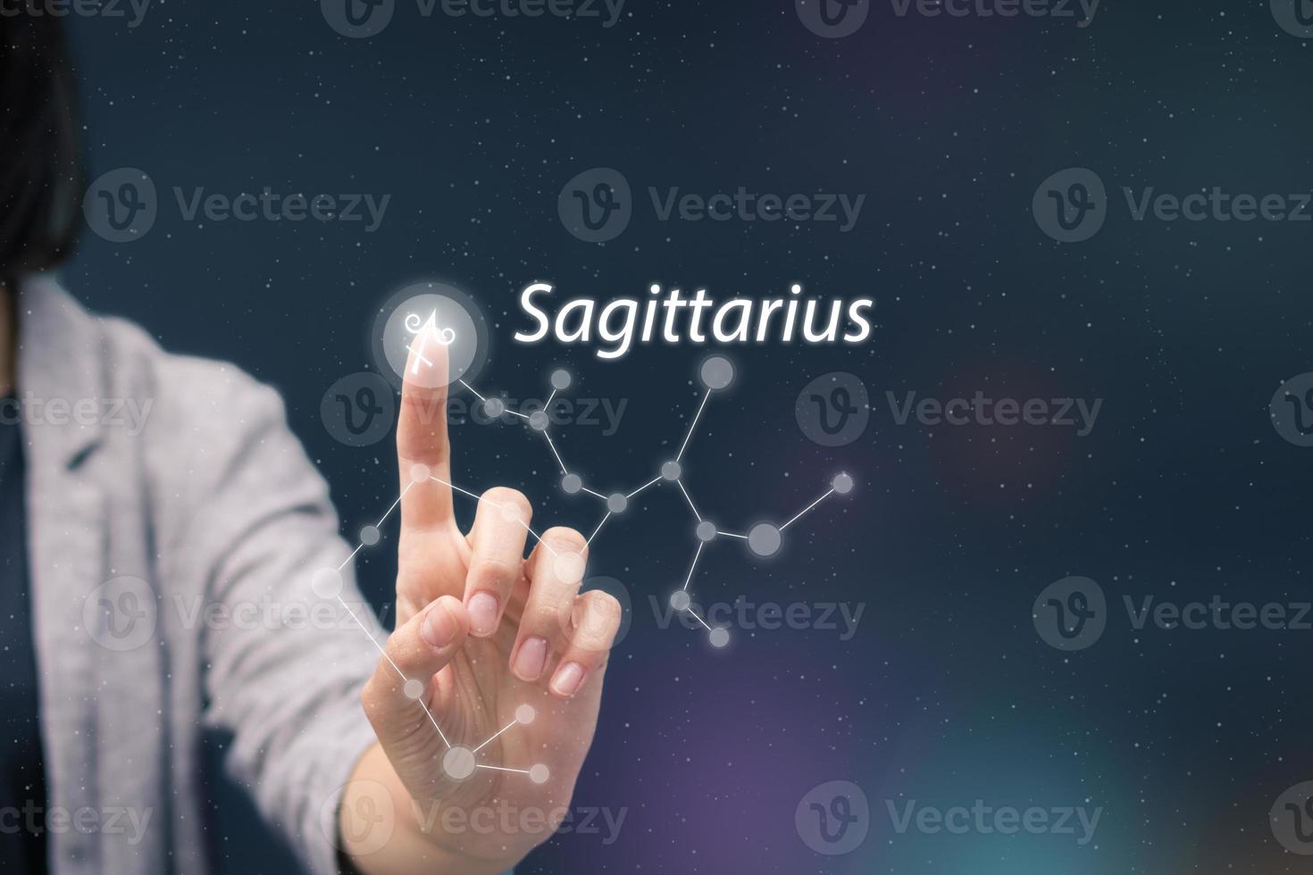 Sagittarius horoscope symbol. photo