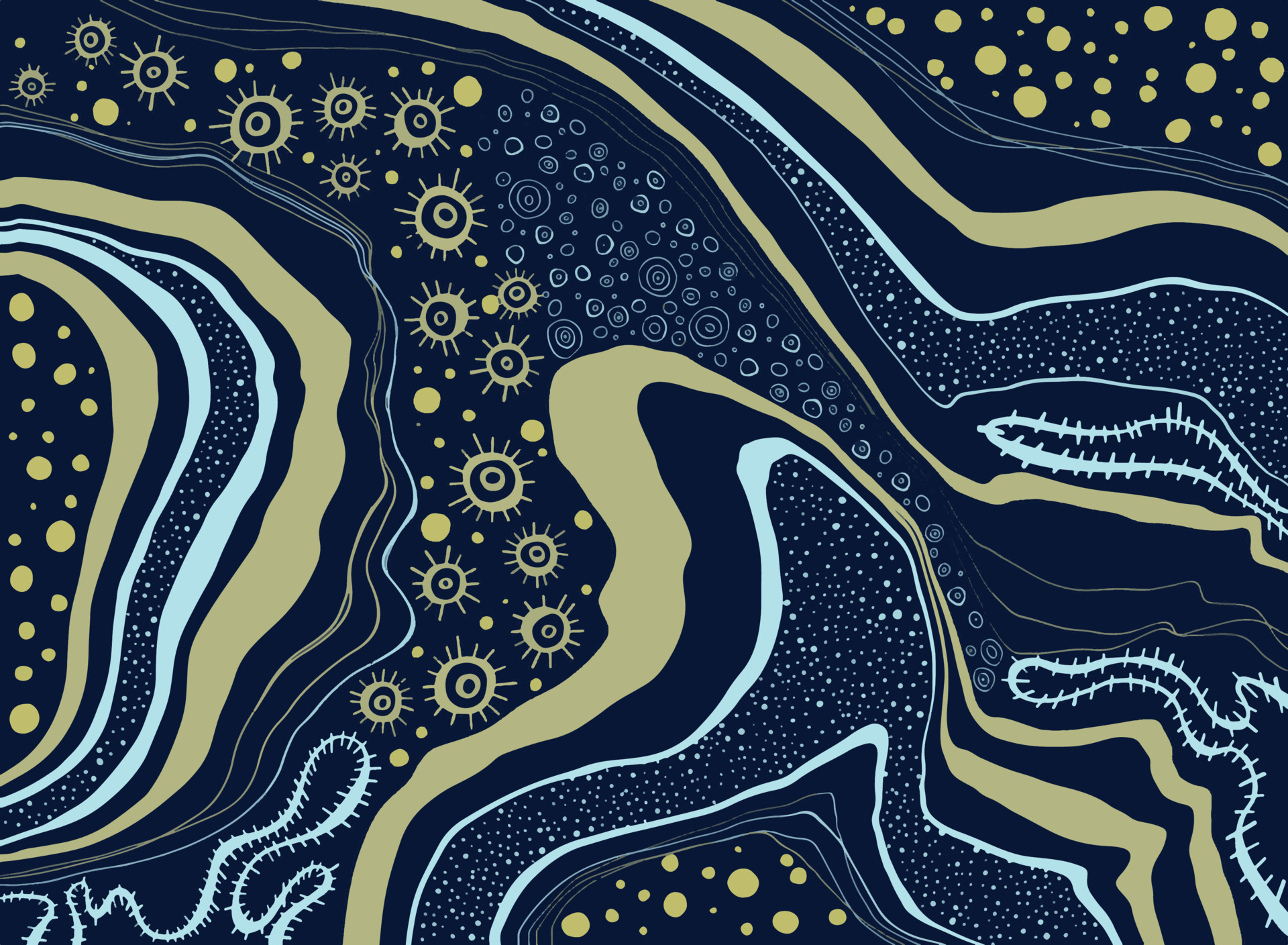 Paper marbling is a method of aqueous surface design, which can produce