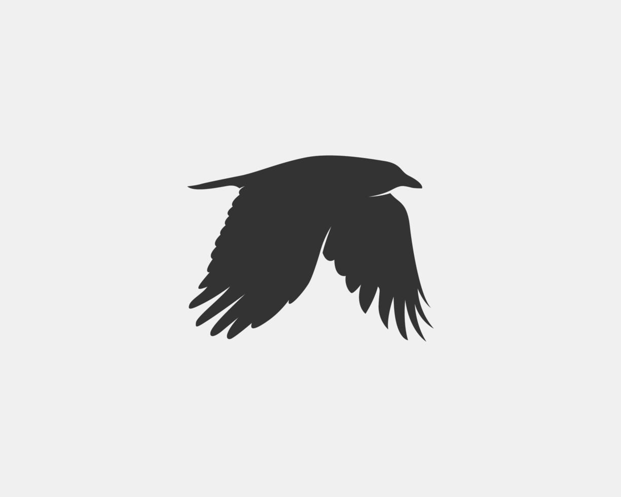 crow vector silhouette