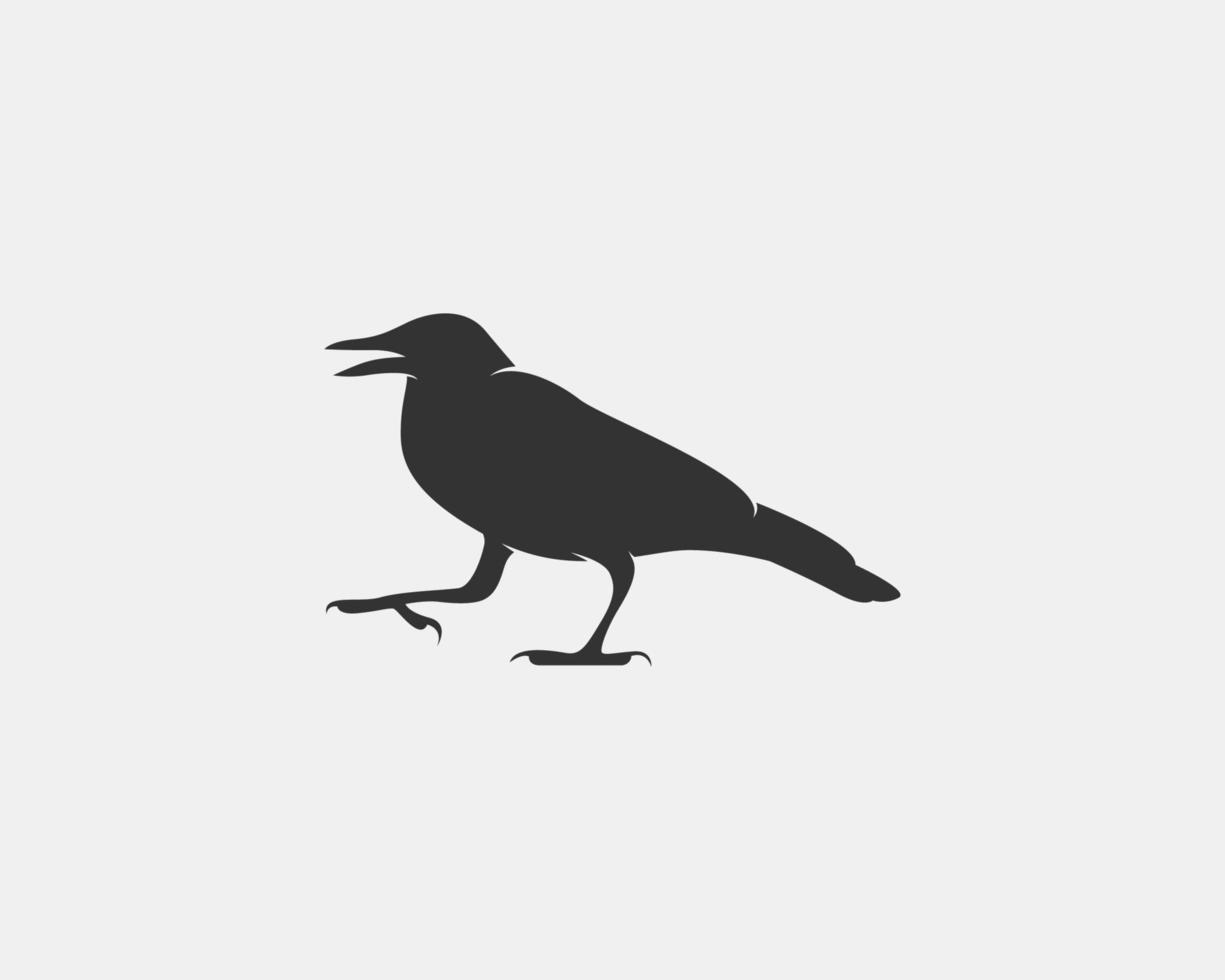 crow vector silhouette