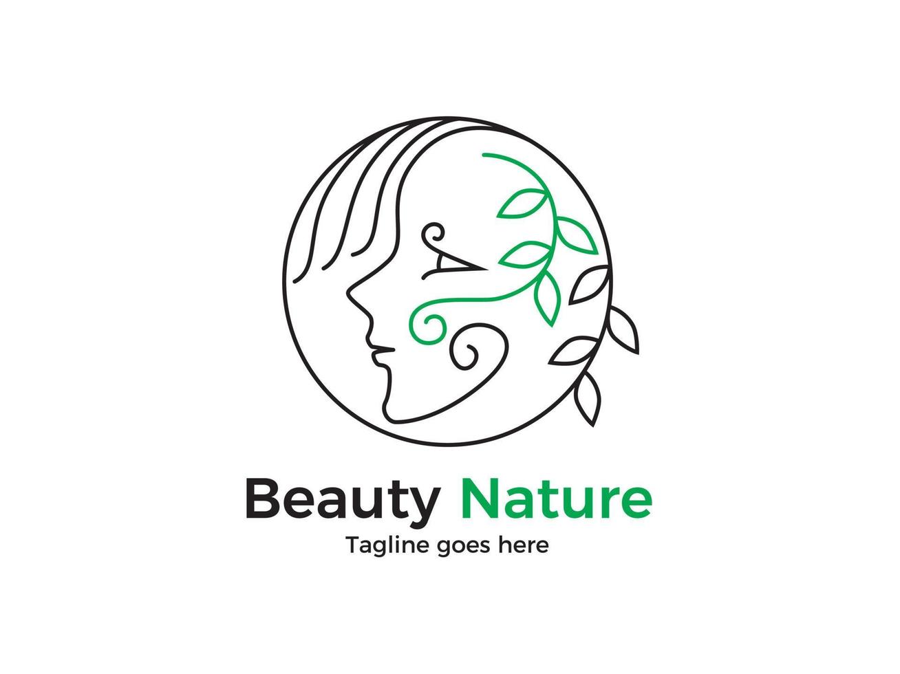 logotipo de naturaleza de belleza vector