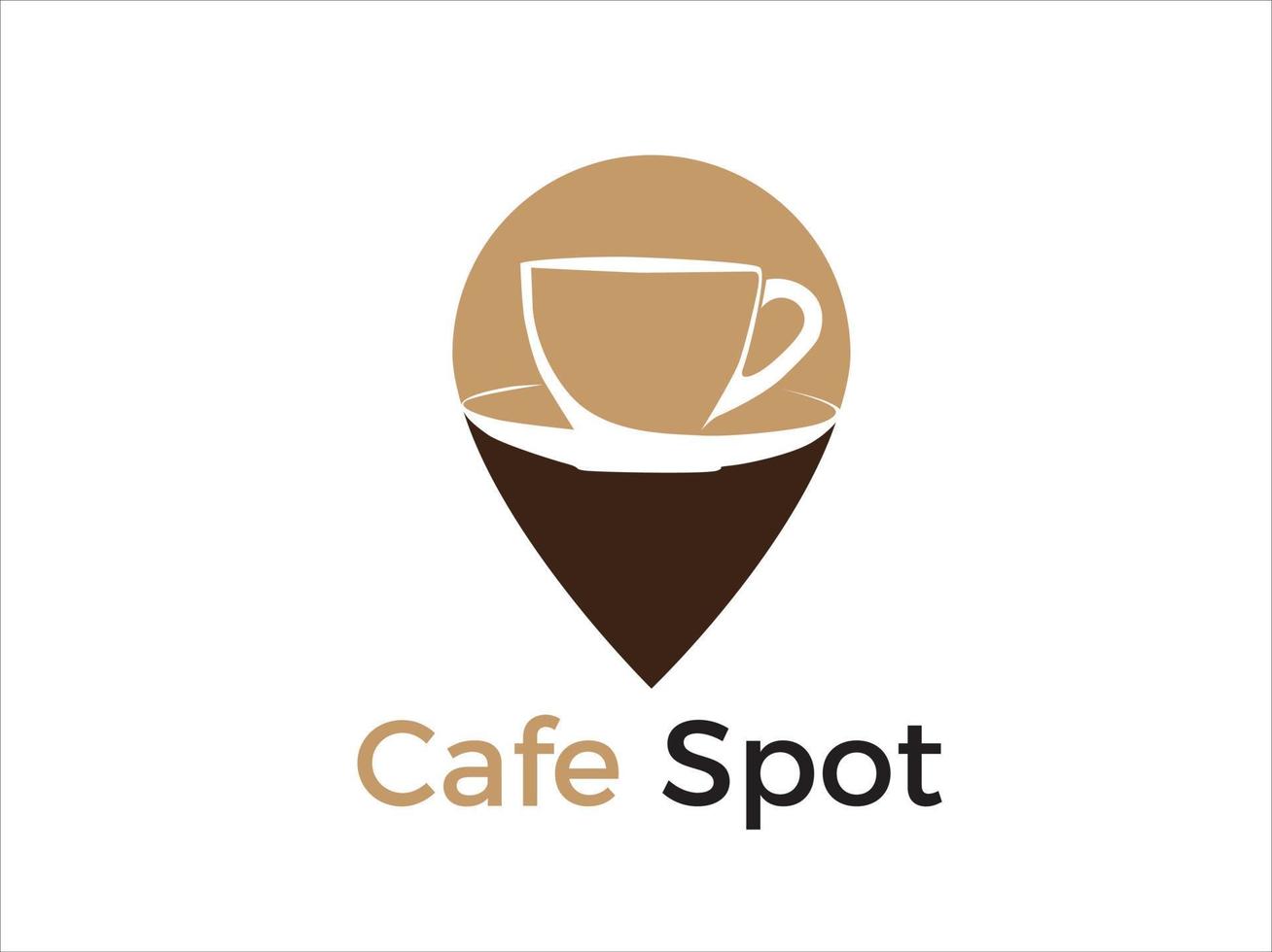 logotipo de punto de café vector