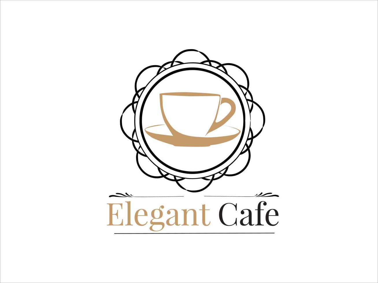 Elegant Cafe Logo vector