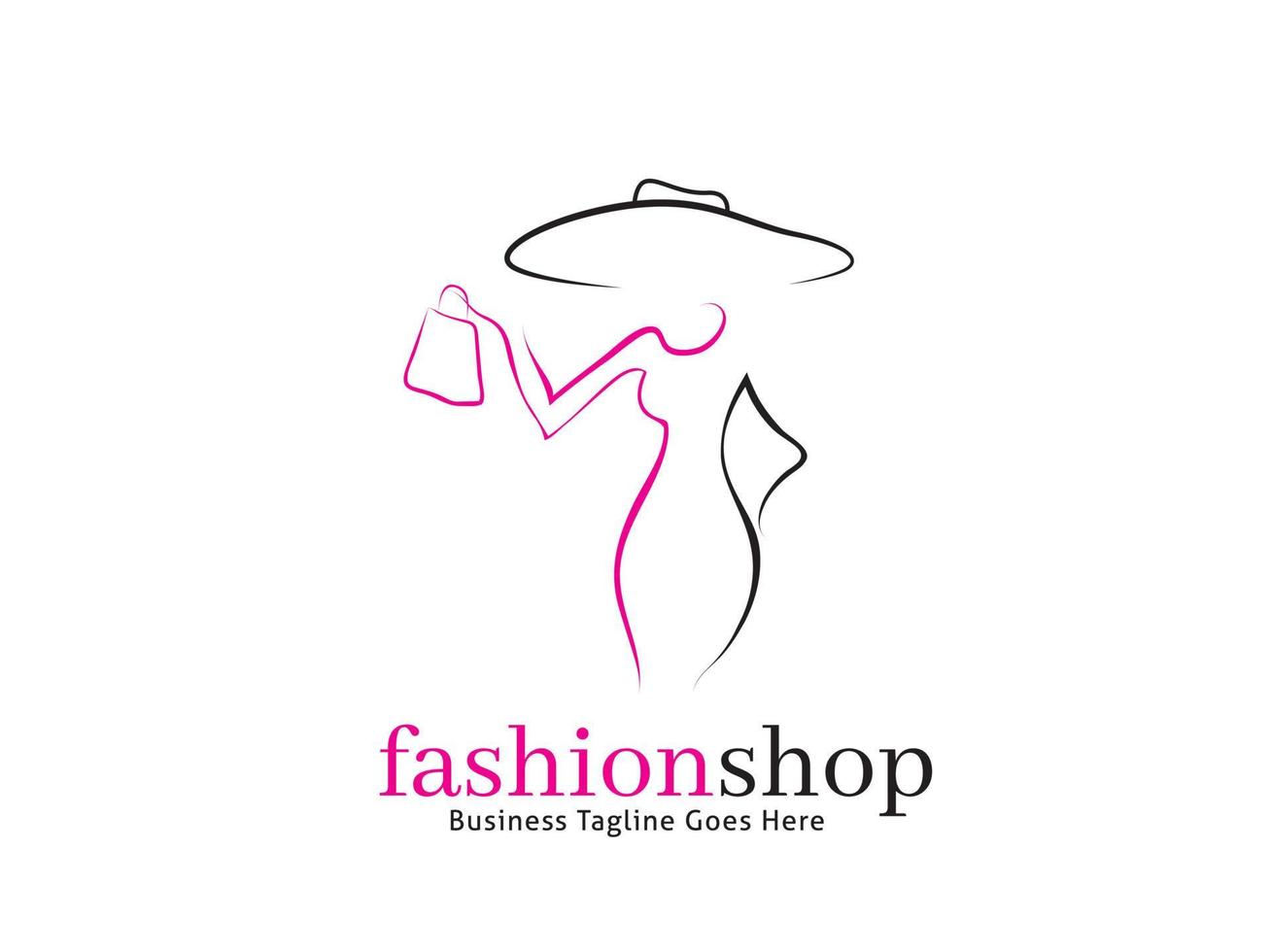 Woman Fashion Shop Logo vector