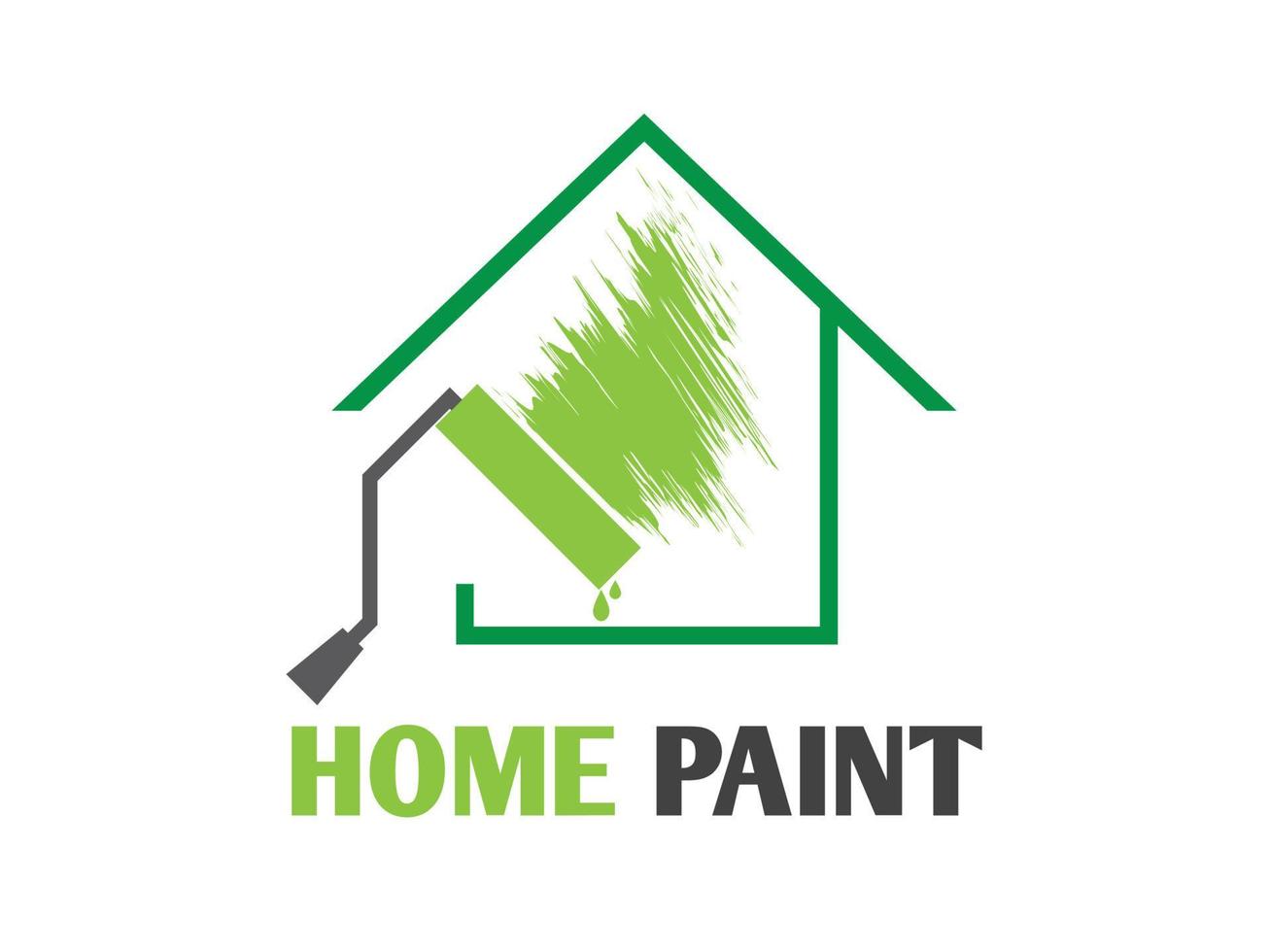 logotipo de pintura casera vector