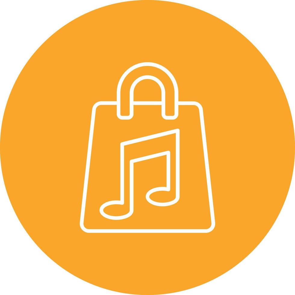 Music Store App Multicolor Circle Line Inverted 11401757 Vector Art at