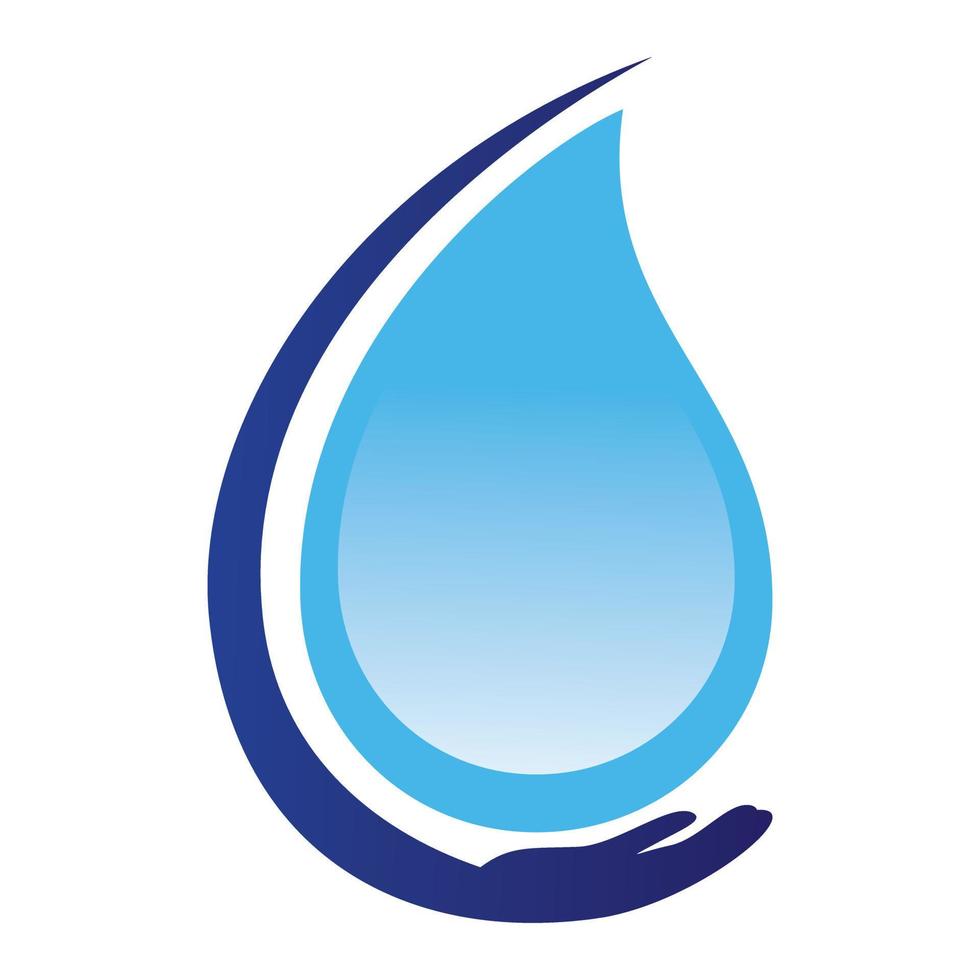diseño de plantilla de logotipo de agua segura. diseño vectorial del logotipo del cuidado del agua. vector