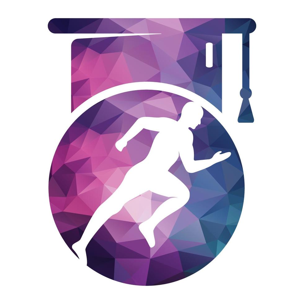 Running and Marathon Logo Vector Design. Running man vector symbol.