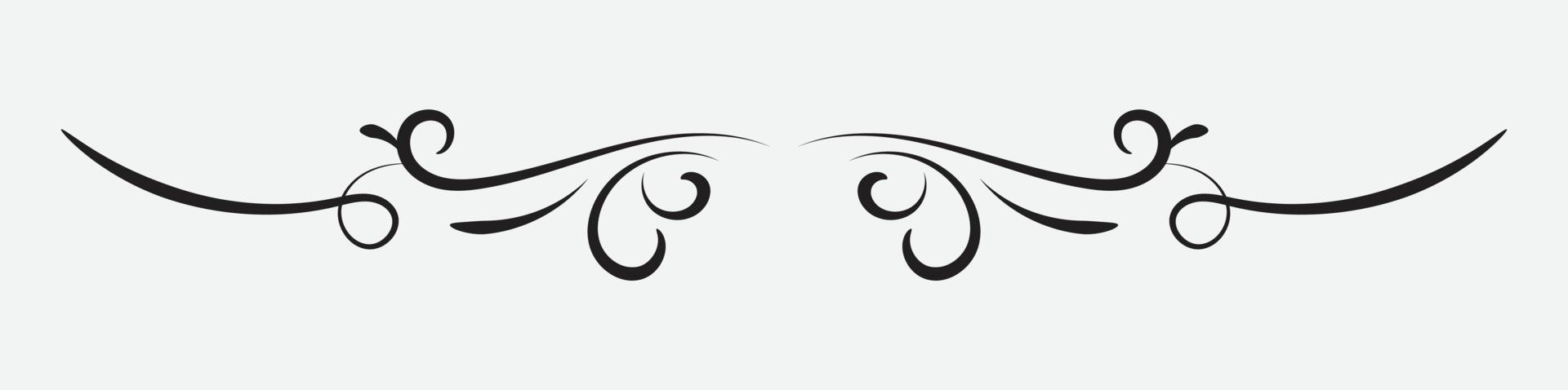Divider, Classical vintage elements, vector illustration