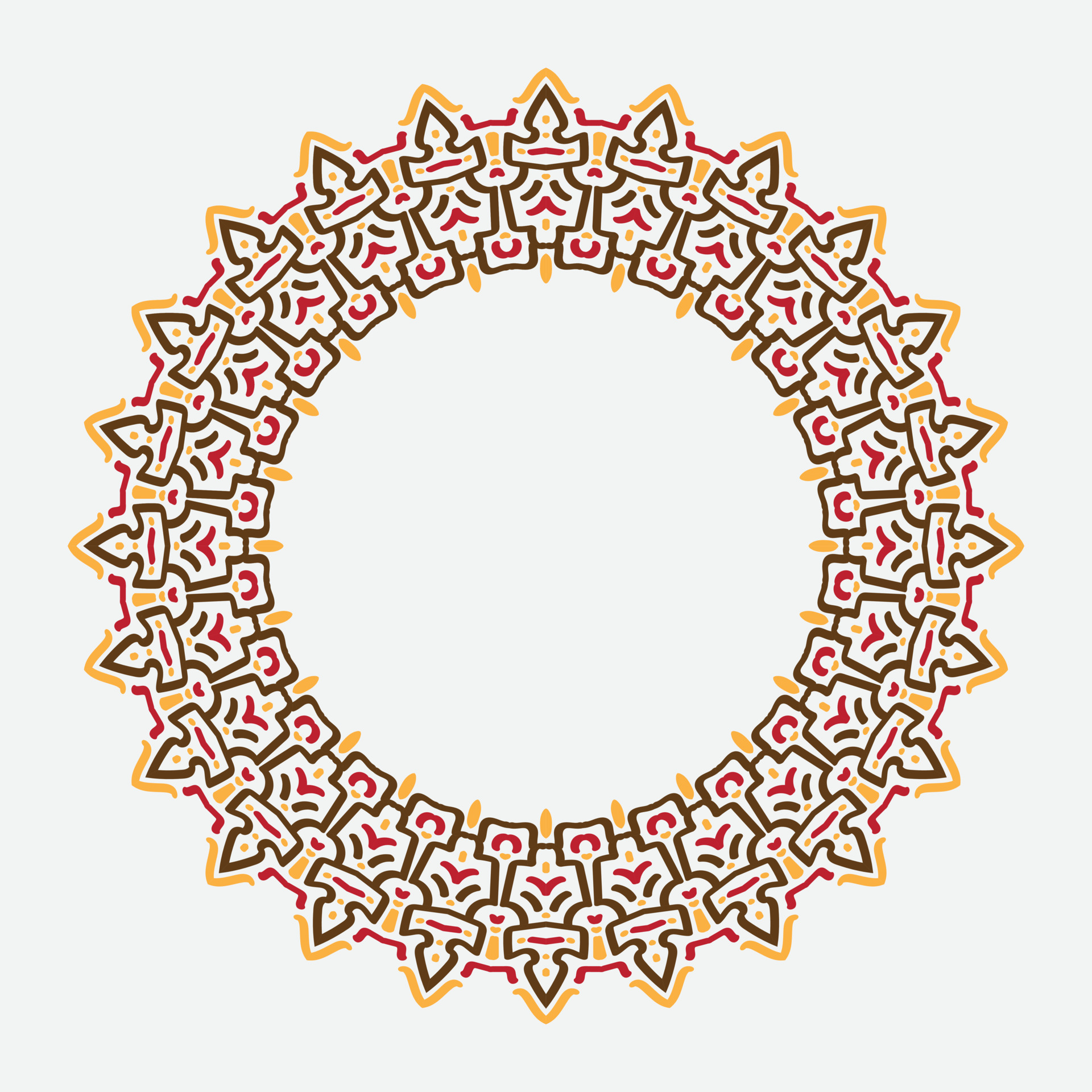 round or circular decorative pattern for design framework and banner