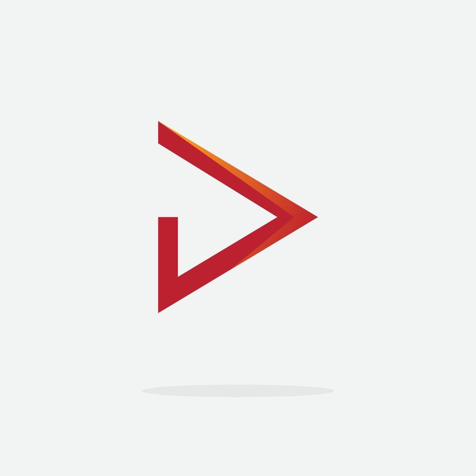 play icon. play logo. play button. music player. video player. play modern logo template vector