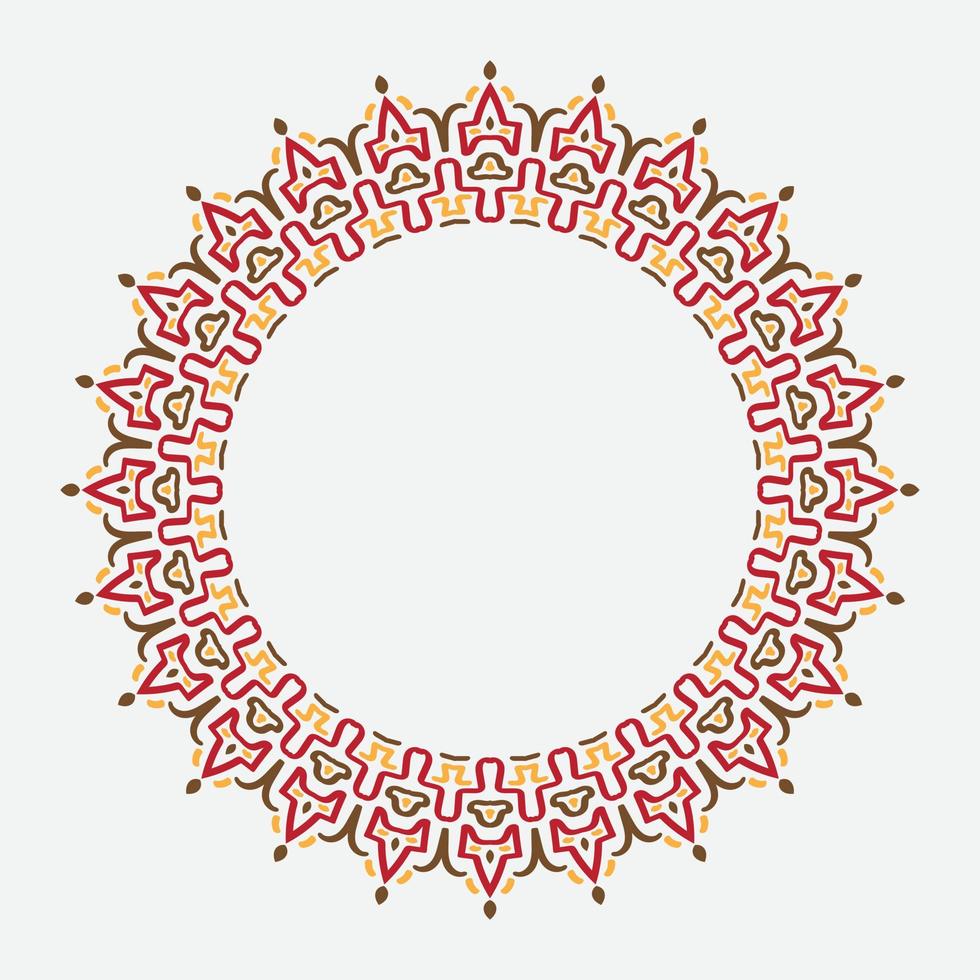 round or circular decorative pattern for design framework and banner. circle frame. classic frame. retro or vintage frame vector