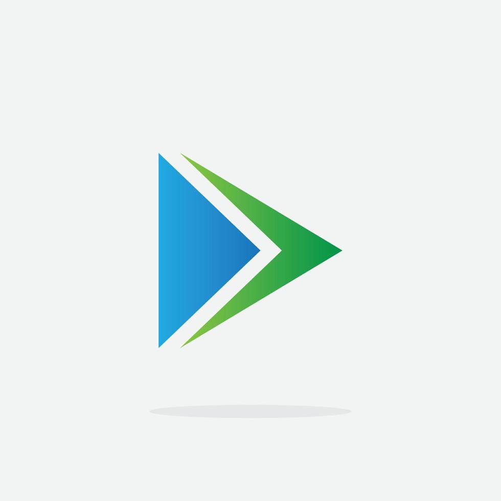 play icon. play logo. play button. music player. video player. play modern logo template vector