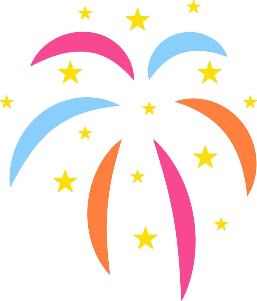 Happy New Year's Colorful Fireworks vector