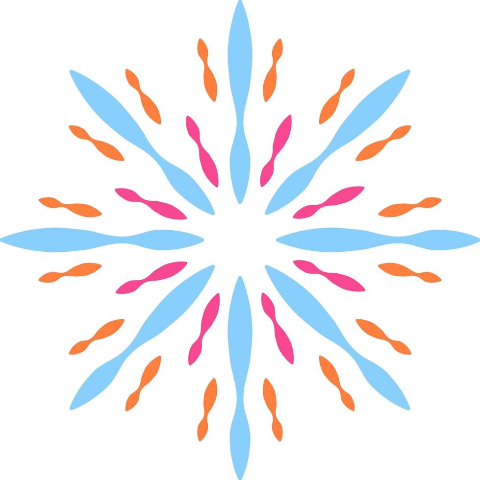 Happy New Year's Colorful Fireworks vector