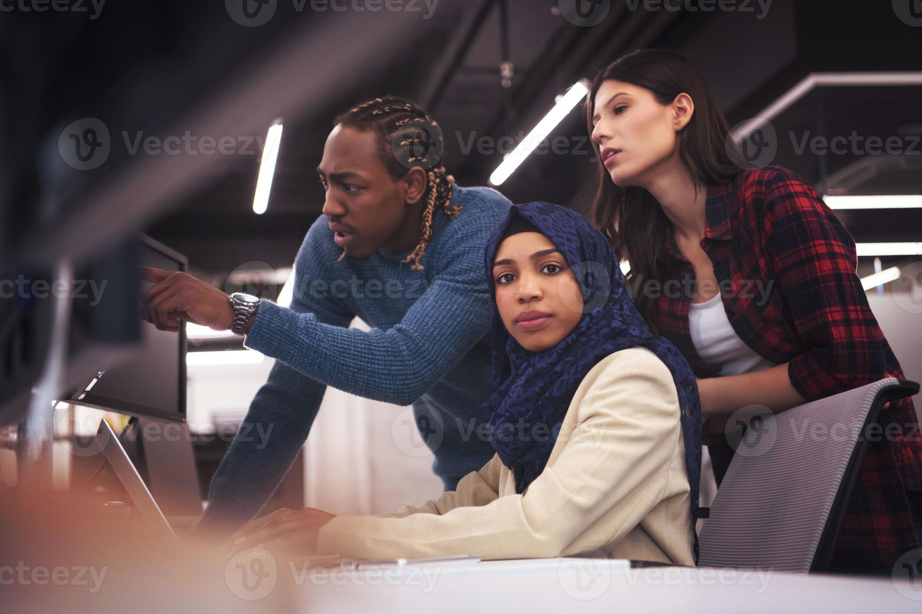 multiethnics team of software developers working together 11403145 ...