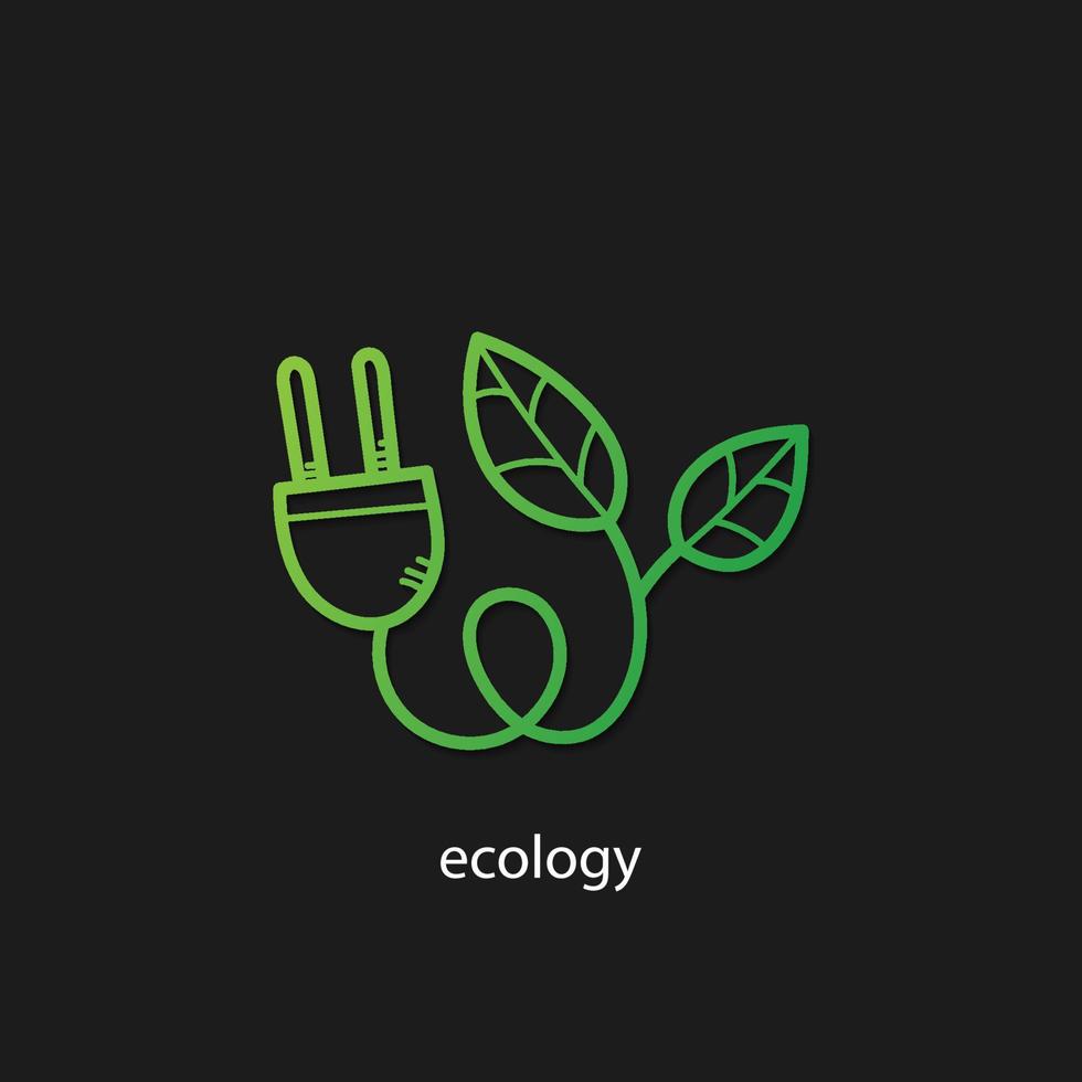 ecology logo vector