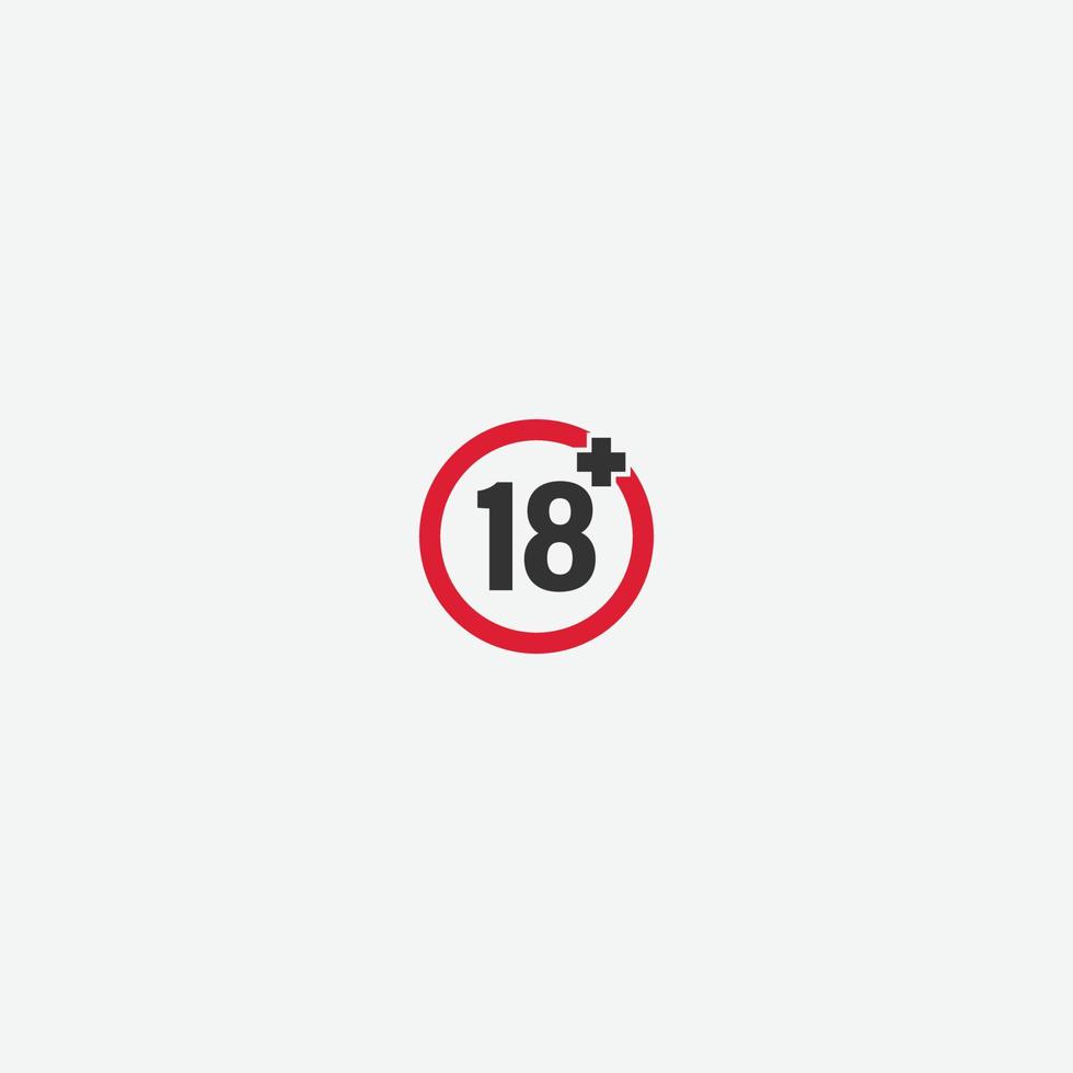 18 icon symbol vector