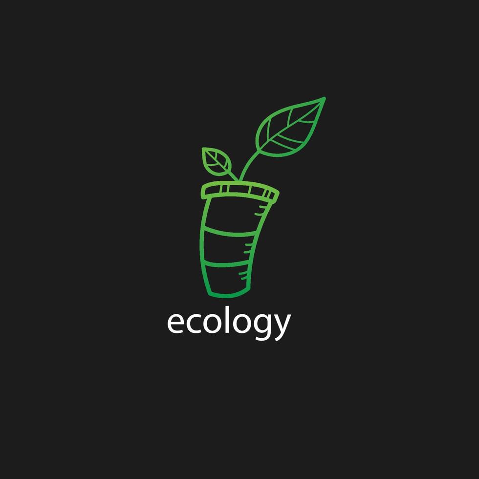 ecología logo vector