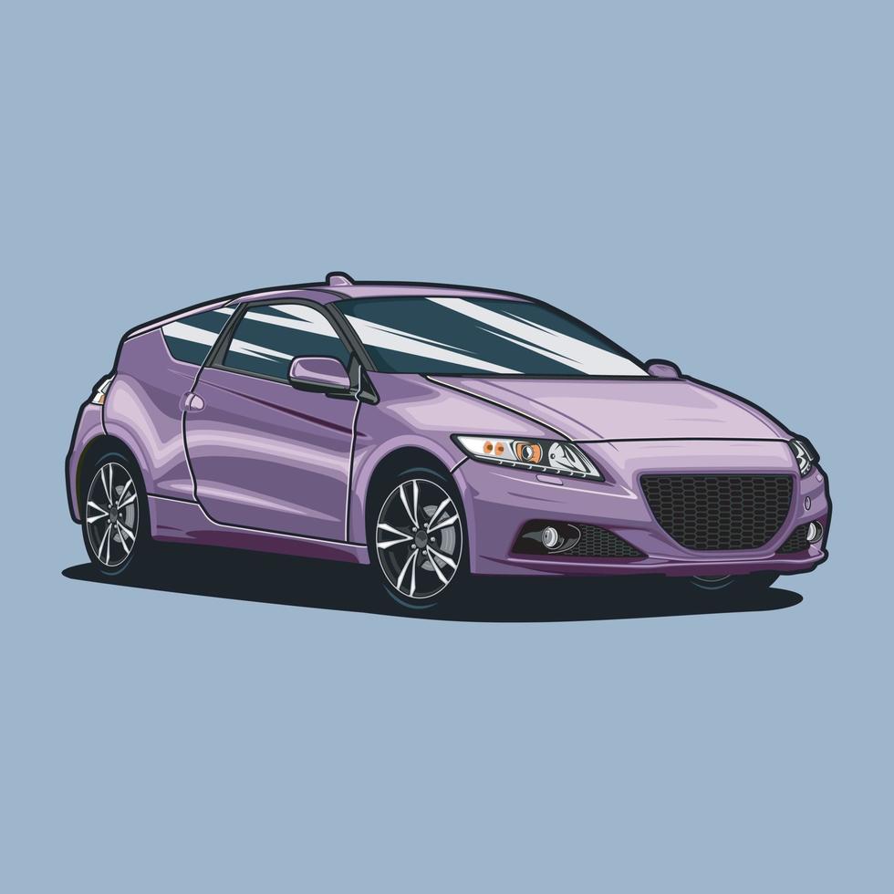 Perspective view car vector illustration for conceptual design