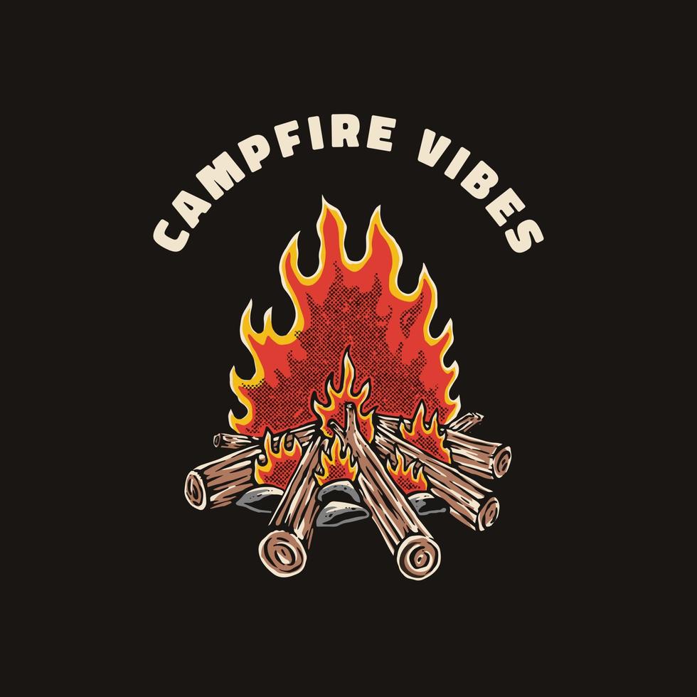 Campfire Illustration design vector