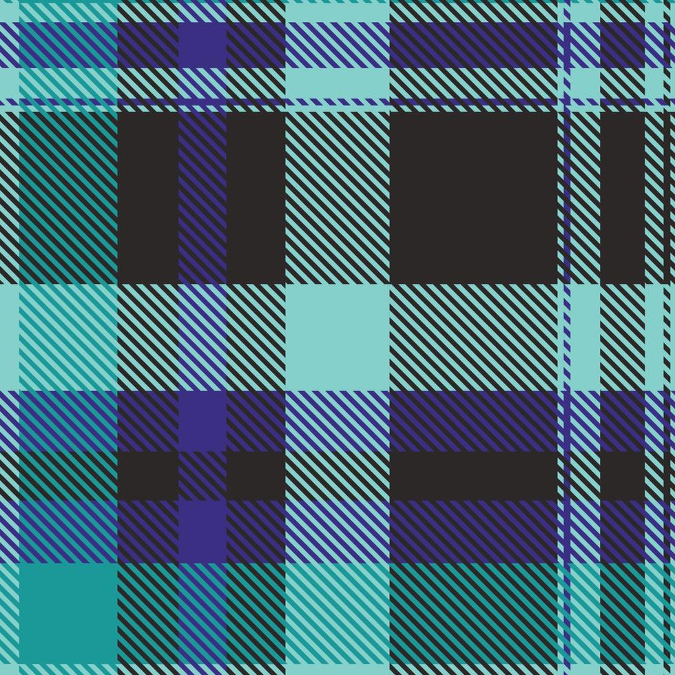Tartan or plaid night color pattern. vector