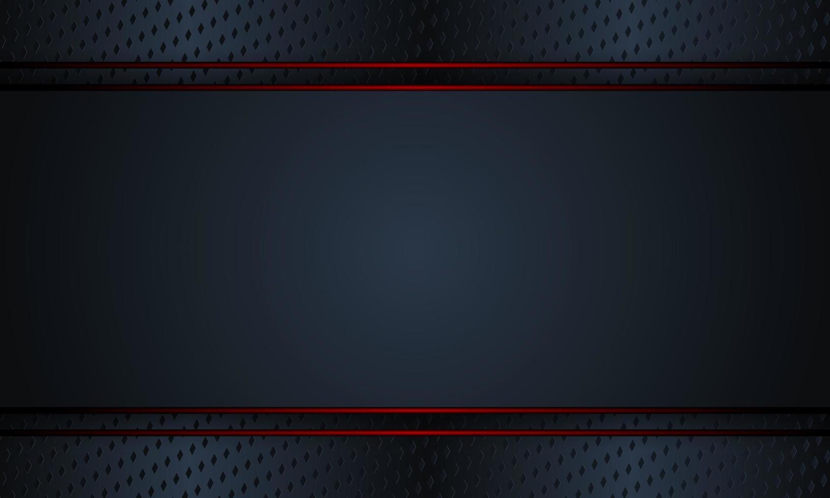 Black metal with red lines background. vector