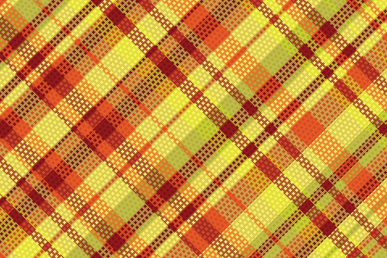 Tartan or plaid halloween color pattern. vector