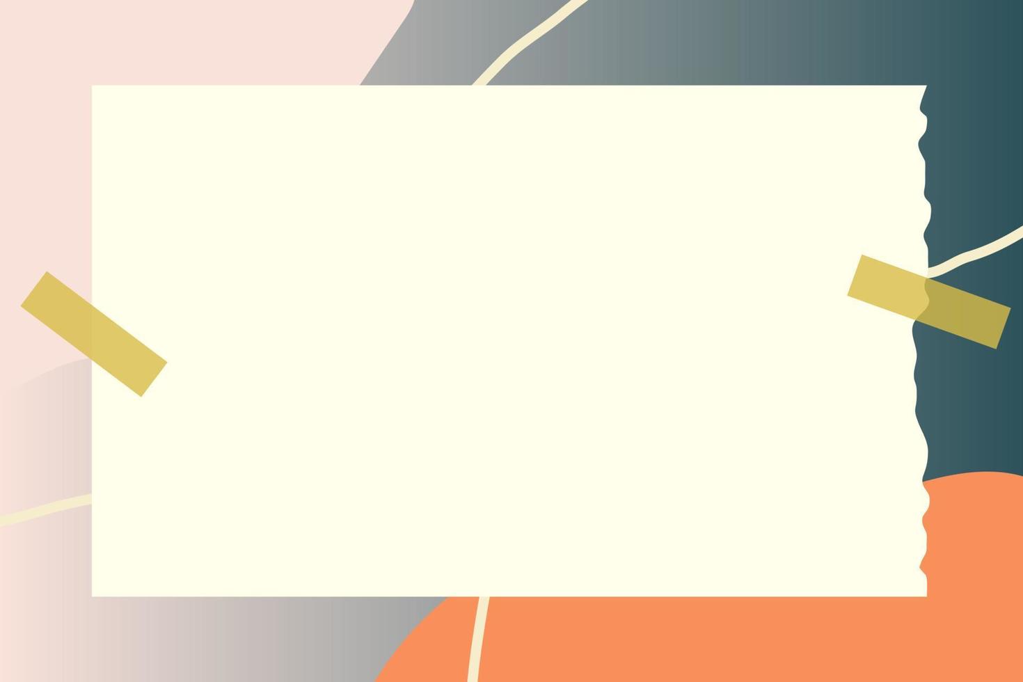 paper note with abstract doodle and gradient frame background 11403842