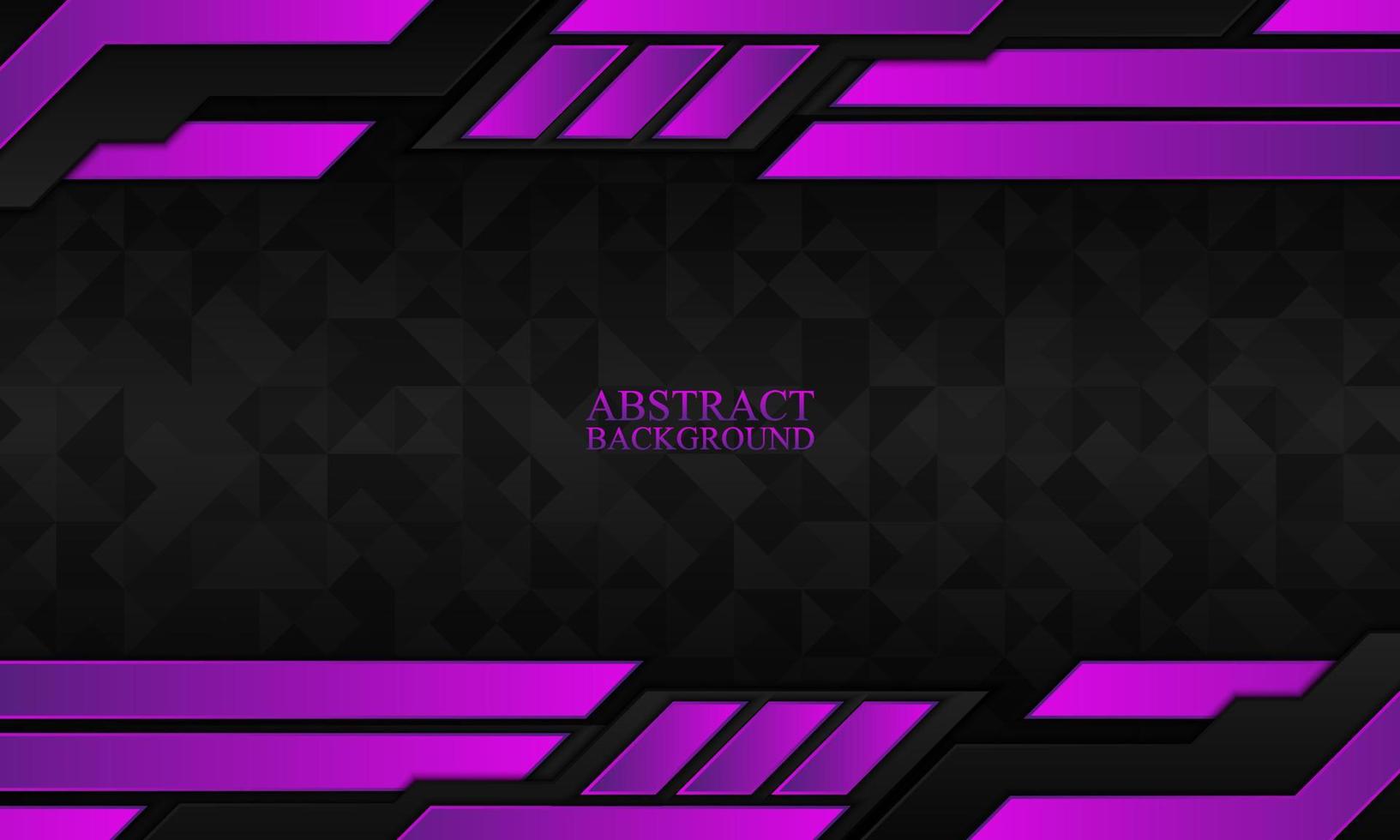Abstract technology background with black and purple stripes. vector