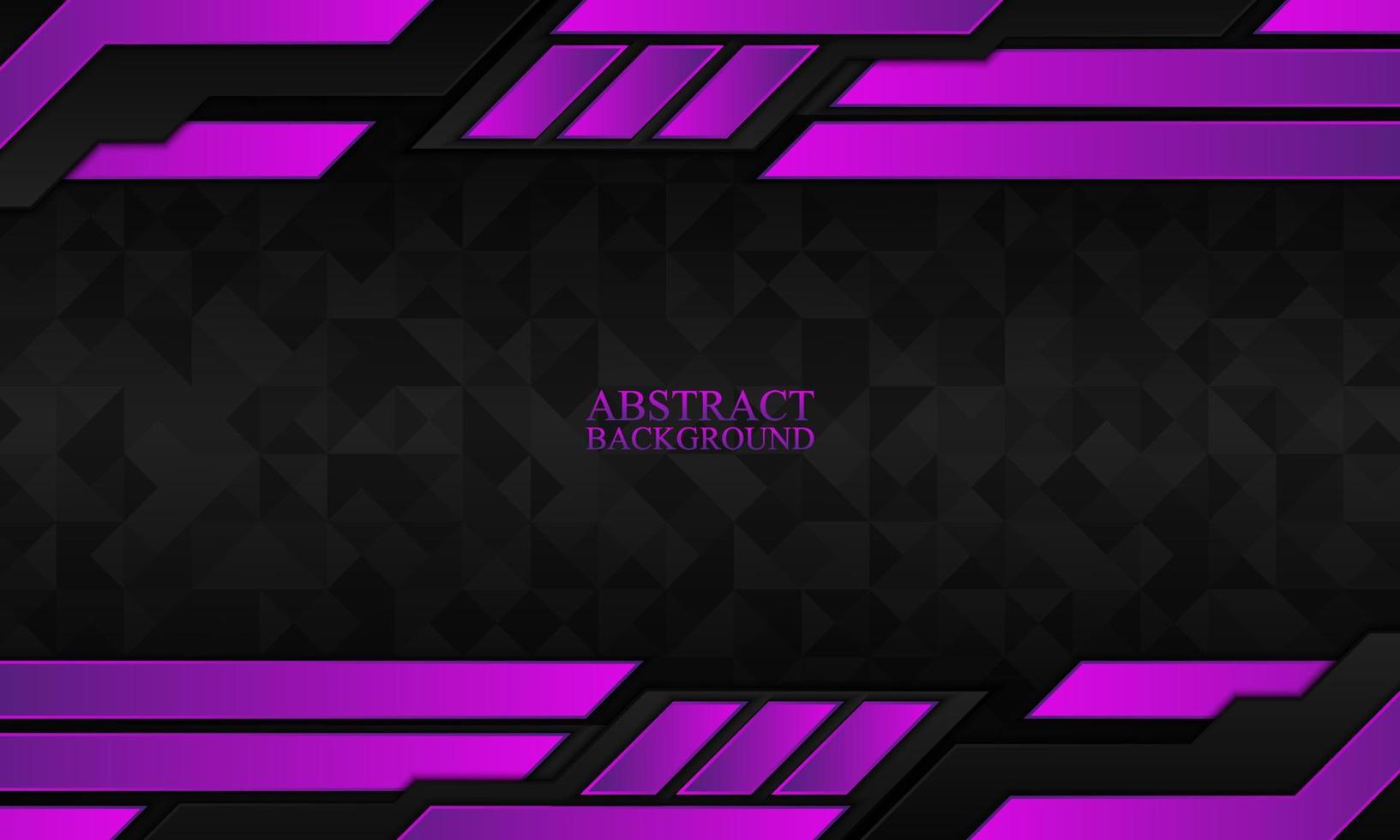 Abstract technology background with black and purple stripes. vector