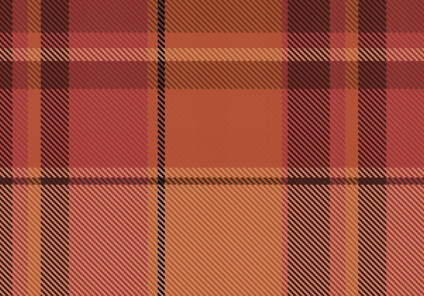 Tartan or plaid halloween color pattern. vector