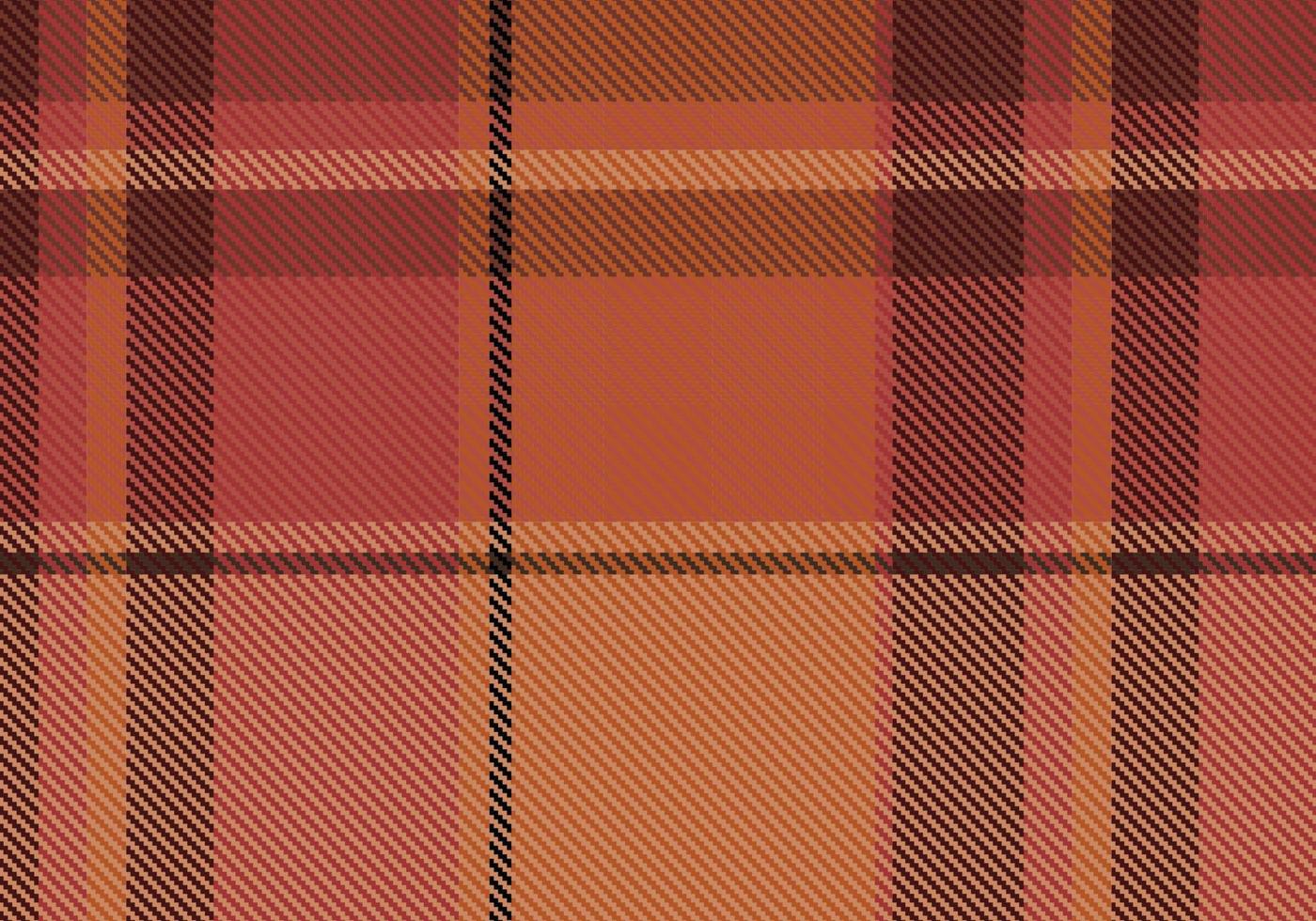 Tartan or plaid halloween color pattern. vector