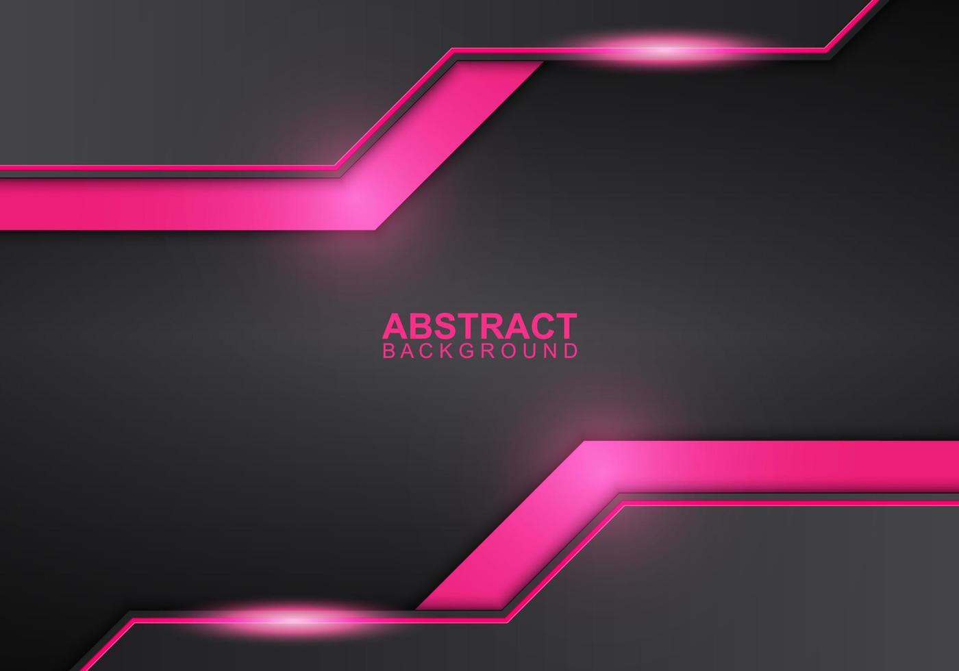 Abstract black and pink modern overlapping layer background. Vector illustration.
