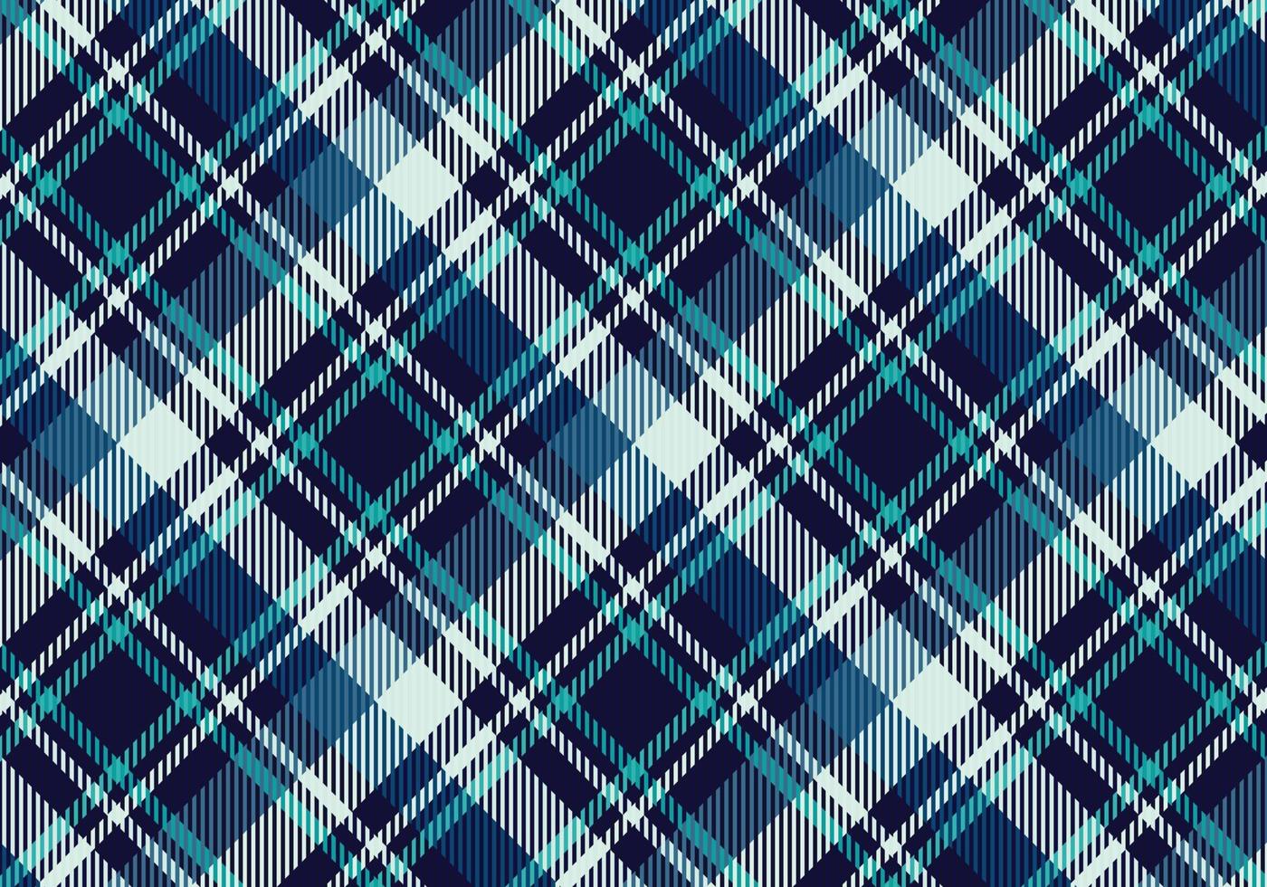 Tartan or plaid night color pattern. vector