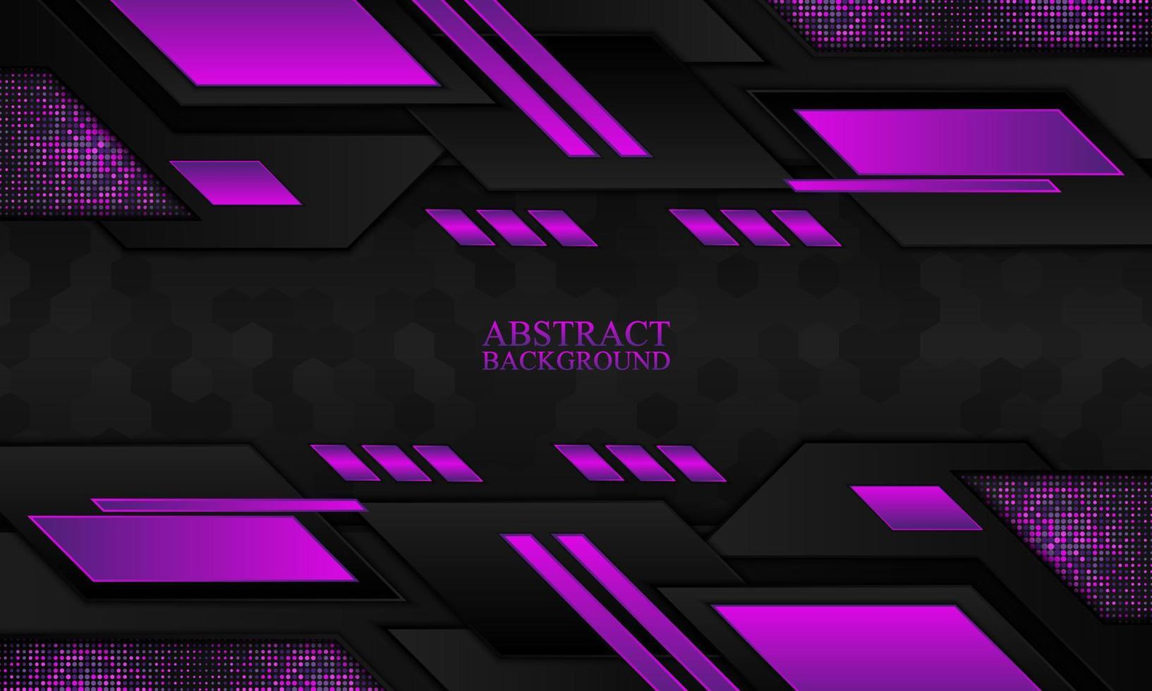 Abstract technology background with black and purple stripes. vector