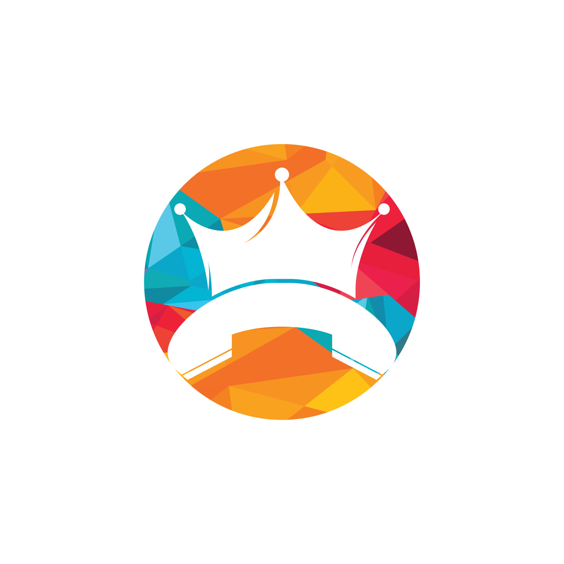 King call vector logo design. Handset and crown icon design. 11405227 Vector Art at Vecteezy