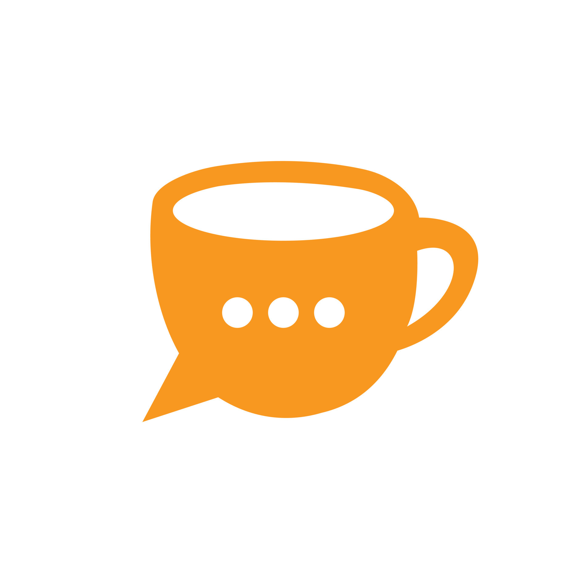 Coffee chat vector logo design. Coffee talk forum logo design template