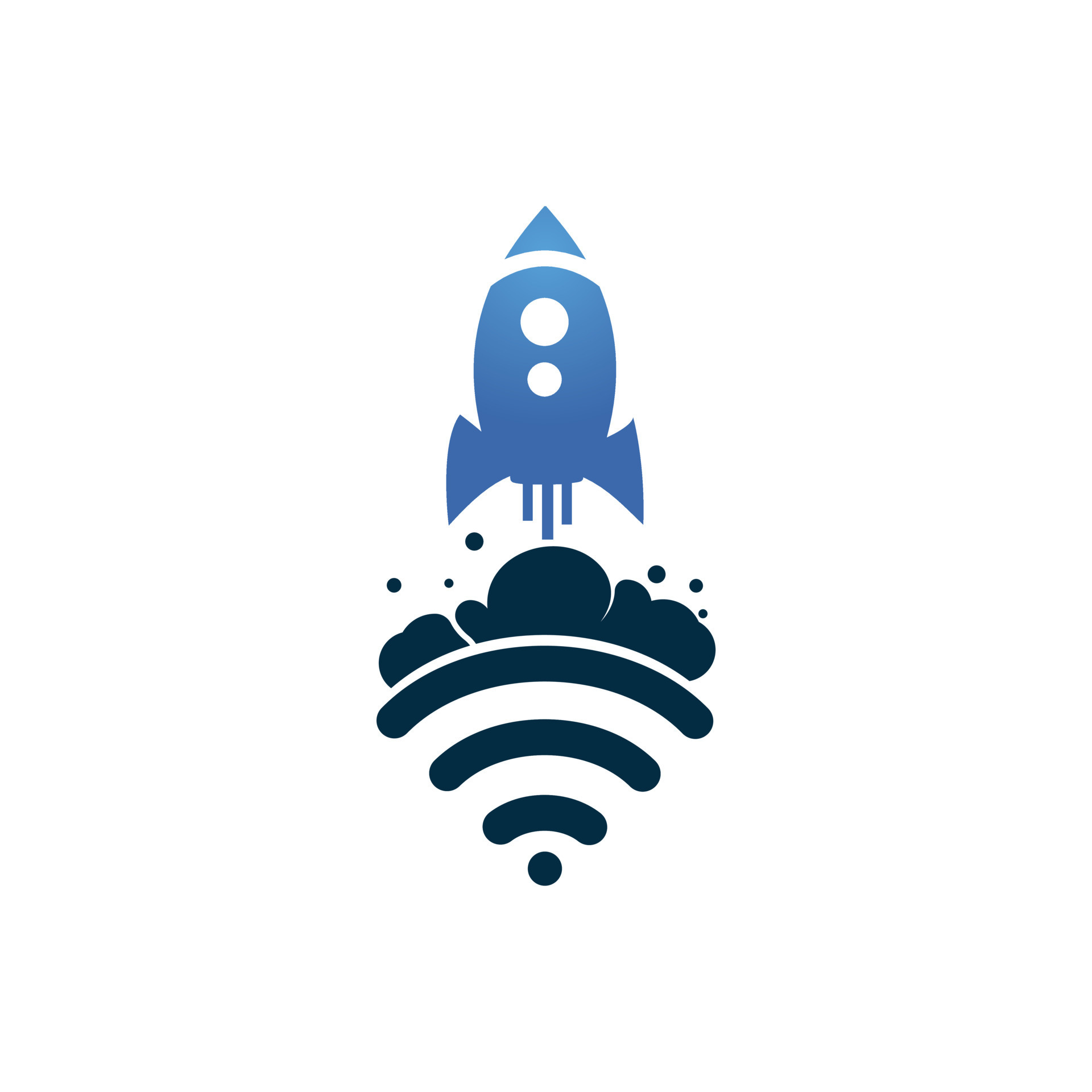 Arenoso Beber agua traición Wifi Rocket vector logo design. Wifi signal symbol and rocket design  vector. 11405485 Vector Art at Vecteezy