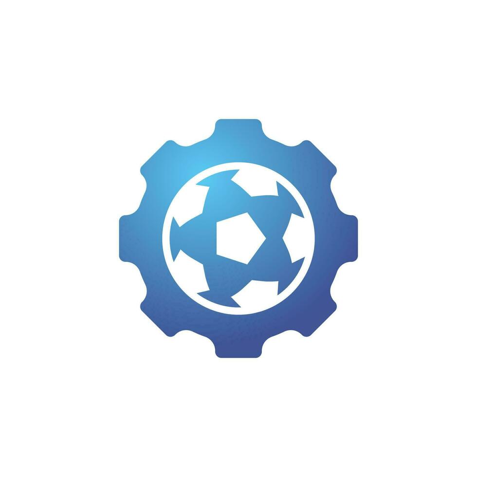 plantilla de diseño de logotipo de vector de equipo de fútbol. plantilla única de diseño de logotipo industrial y de fútbol.