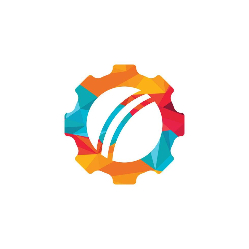 Cricket gear vector logo design template.