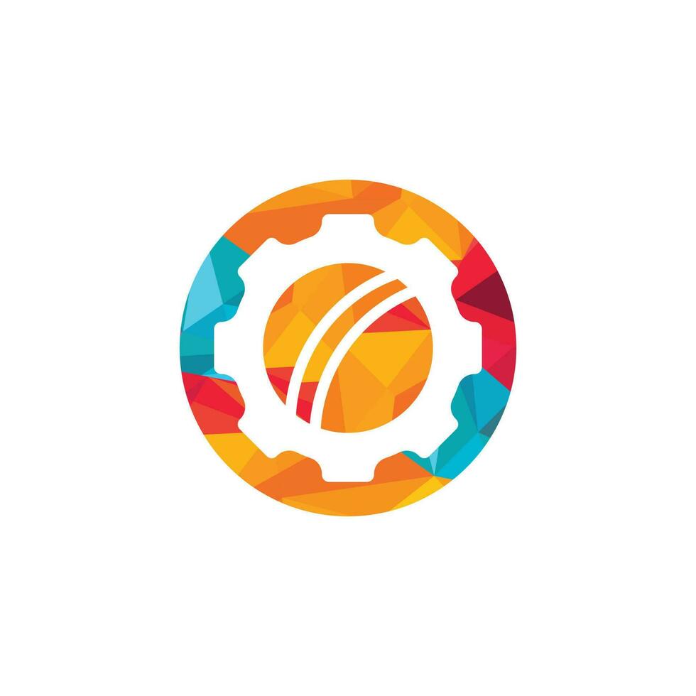 Cricket gear vector logo design template.