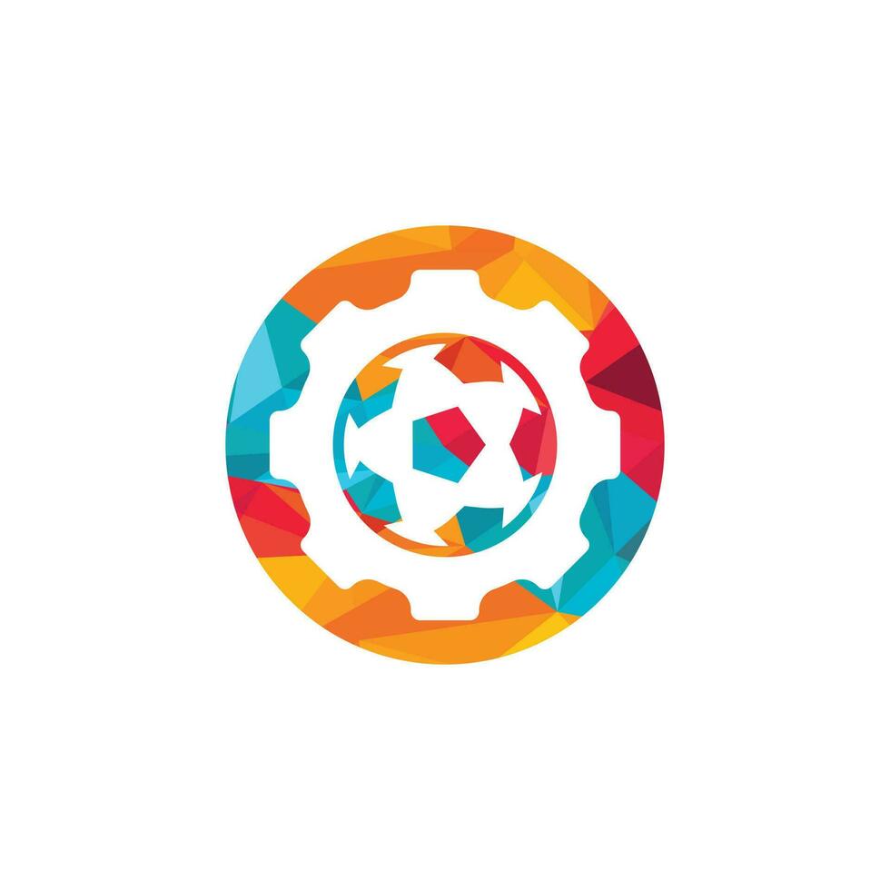 plantilla de diseño de logotipo de vector de equipo de fútbol. plantilla única de diseño de logotipo industrial y de fútbol.